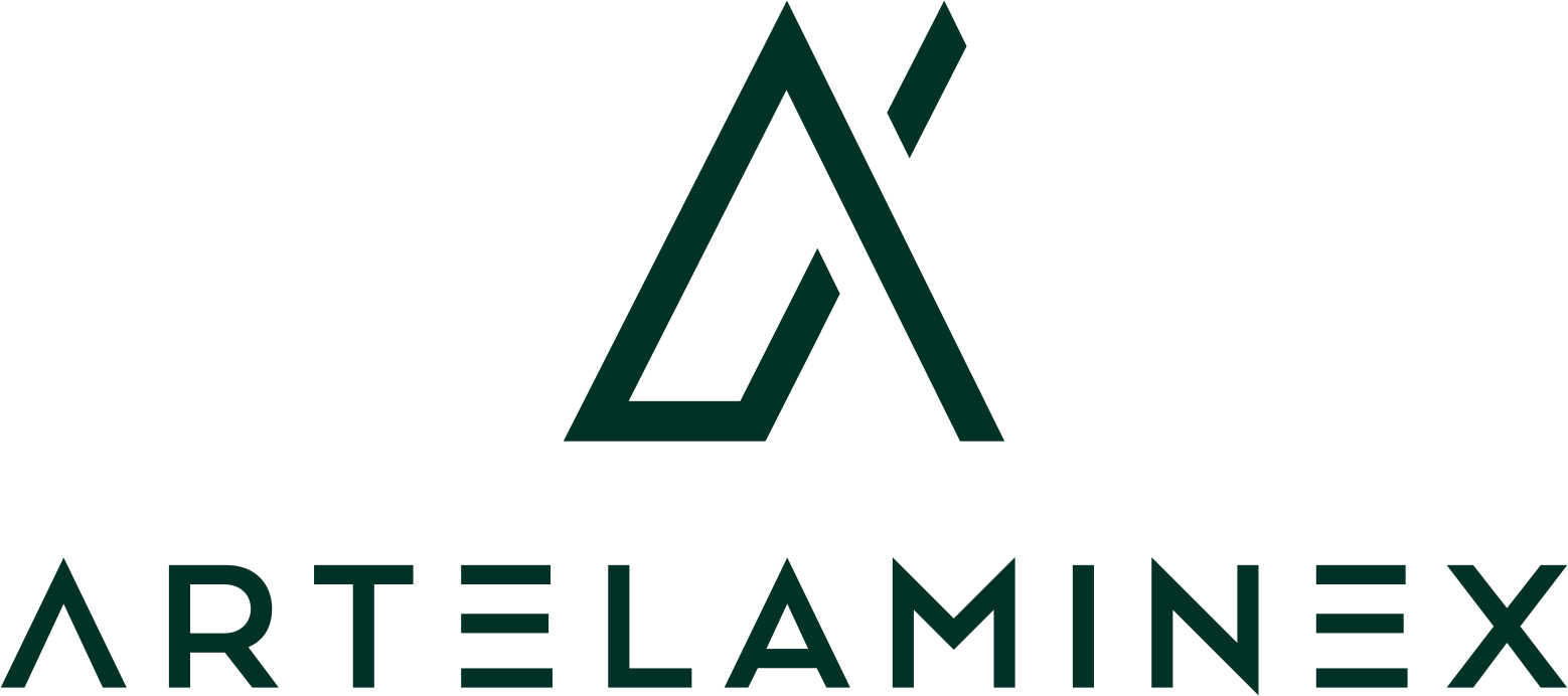 ARTELAMINEX logo grande verde sin fondo completo